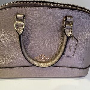 Coach Platinum Gold Mini Sierra crossbody Bag